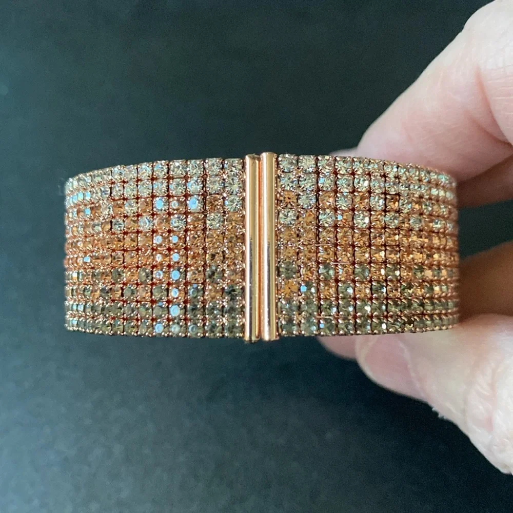 Rose Gold Cuff Bracelet - Picture 8 of 12